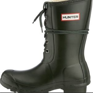 Hunter original black mid calf Wellington rain boots